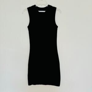 Susana Monaco Black Sleeveless Sweater Revolve Dress Size Medium